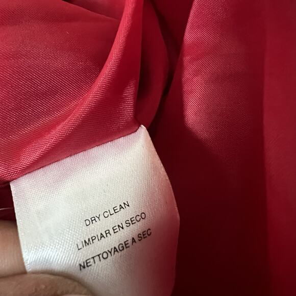 Alfani Retro Style Women’s Cocktail Party Dress Size 10 Shimmer Red Tie Waist - Picture 11 of 14